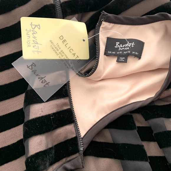 Bardot Junior part dress black over nude - Picture 2 of 3